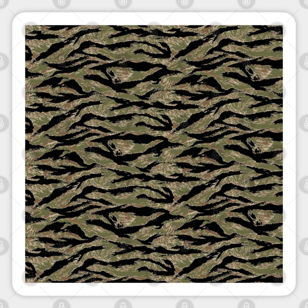 US Army Camouflage Tiger Stripe Sticker by Cataraga